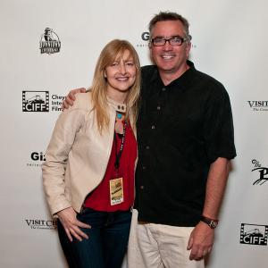 Director, MaryLee Herrmann, and writer, Patrick Sheridan at the screening of The Necklace at the Cheyenne International Film Festival 2011.