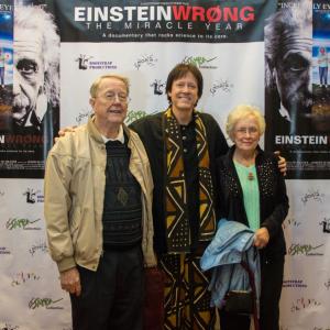 Director David de Hilster with parents Robert and Patricia de Hilster at the screening of Einstein Wrong  The Miracle Year December 7 2013