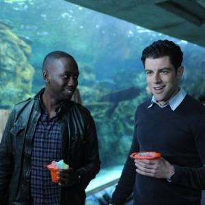 Still of Max Greenfield and Lamorne Morris in New Girl Quick Hardening Caulk 2013