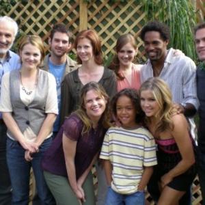 Sara Jane Nash with the cast of 