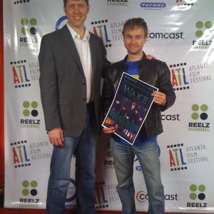 At the Atlanta Film Festival for Wake left to right Shane Tilston Andrew Lawton