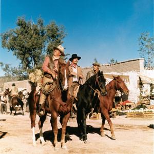 Still of John Wayne, Christopher Mitchum and Patrick Wayne in Big Jake (1971)