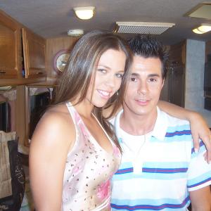 Fernando Fernandez and Actress Ximena Duque Shooting Desiciones for Telemundo Miami.