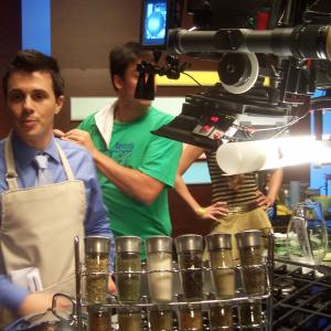 Fernando Fernandez shooting TV Commercial for Bellsouth (Miami).