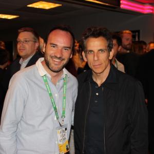 Director Pascui Rivas and Actor Ben Stiller at the screening of Jean Lewis part of the Help Wanted shorts program at the 2012 Tribeca Film Festival