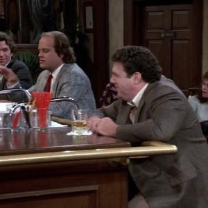 Still of Kelsey Grammer and George Wendt in Cheers 1982