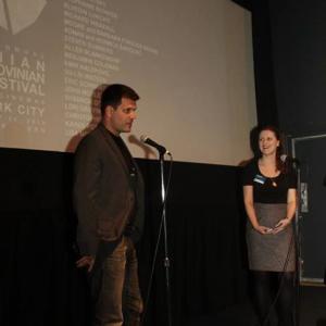 Goran Slavkovic and Amelisa Dzulovic, Krivina at Bosnian-Herzegovinian Film Festival, New York City 2013