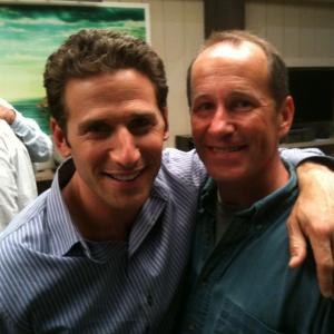 Mark Feuerstein and Alan Scott on the set of Royal Pains.