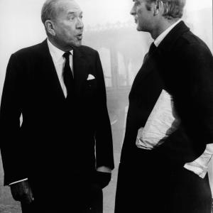 Still of Michael Caine and Noel Coward in The Italian Job 1969