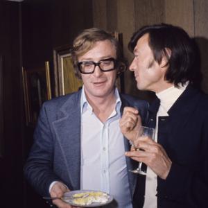 Michael Caine and Laurence Harvey on Michaels wedding day to Shakira