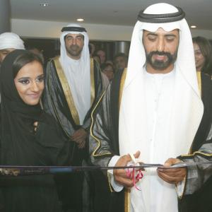 Shk Nahyan Bin Mubarak Al Nahyan inaugurates Nayla's first documentary Unveiling Dubai in 2005