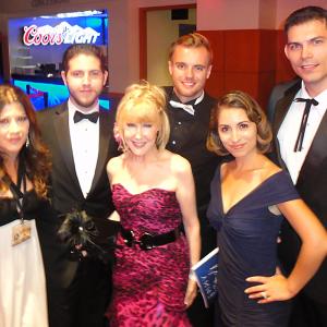 Nokia Theatre, The Emmy Awards, with Producer, Ewan Bourne, Producer/Director, Karl Nickoley, Director Jon Mayfield, Producer Camillia Monet, and Producer/Director Cheyann Reagan, Sept. 23, 2012.