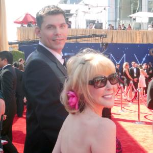 On Red Carpet @ The Emmy Awards, with Director, Jon Mayfield, Sept. 23, 2012.