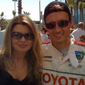 Adrienne Papp and Ken Baker of E! at the 2009 Toyota Race