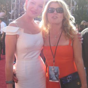 Adrienne Papp and Katherine Heigel at the Emmys