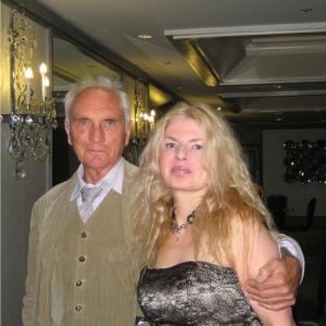Adrienne Papp and Terence Stamp at the 2012 International Press Academy Awards Dinner, LA, CA