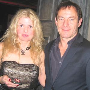 Adrienne Papp of Atlantic Publicity and Jason Isaacs at the 2012 IPA Awards in Los Angeles 2012