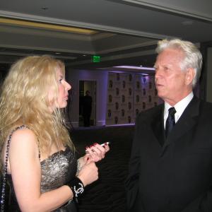 Adrienne Papp of Atlantic Publicity at the 2012 International Press Academy, with Walter Murch, December 16 2012, Los Angeles