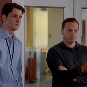 Still of Matt Ross and Zach Woods in Silicon Valley 2014