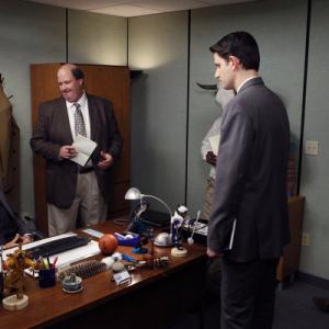Still of Will Ferrell Gabe Lewis Brian Baumgartner Zach Woods and Andrew Bernard in The Office 2005
