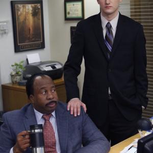 Still of Leslie David Baker and Zach Woods in The Office 2005