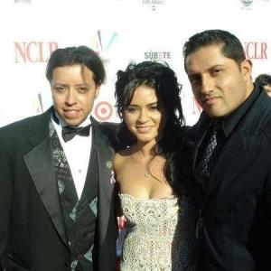 Hanging with Napoleon Dynamite's Efren Ramirez & Singer Paloma Michelle at the Alma Awards.