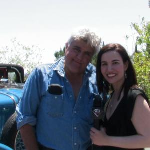 Interviewing Jay Leno at the Concours DElegance car show at Greystone Mansion for GEM TV