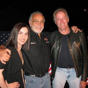 At the Love Ride with cousin Oliver Shokouh, founder of the event and owner of Glendale Harley and actor Peter Fonda.