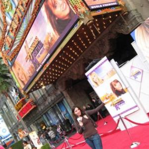 Hannah Montana premiere at the historic El Capitan theater