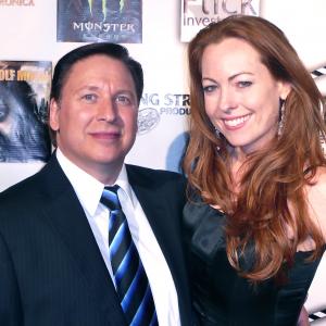 Steve Sabo and Erin Howie attend the 'Wolf Moon' Premiere at Raleigh Studios.