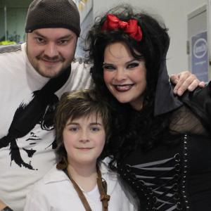 On the set of Imaginaerum with Stobe Harju director and Anette Olzon