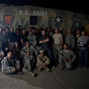 Actress Erika Sabel Flores with cast and crew from Battle Buddy