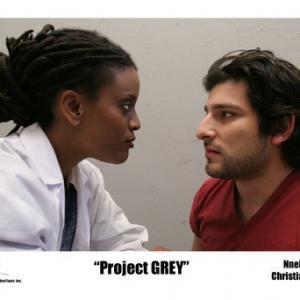Christian Blaze and Nneka Croal in Alien Agenda: Project Grey (2007)