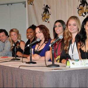 COMIKAZE EXPO LA CONVENTION CENTER Cast and Panel for the film THE BOOM BOOM GIRLS OF WRESTLING