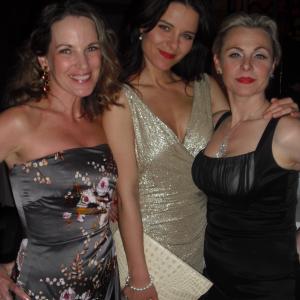 Amy Tribbey Olja Hrustic Angelica Page at The Best Man play opening