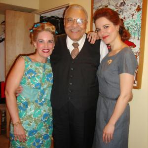 Amy Tribbey James Earl Jones and Olja Hrustic in The Best Man on Broadway 2012