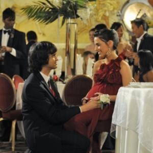 Still of Michael Steger and Jessica Lowndes in 90210 2008
