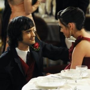 Still of Michael Steger and Jessica Lowndes in 90210 2008