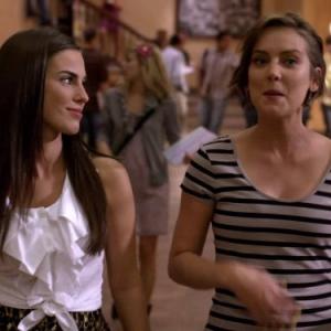 Still of Jessica Stroup and Jessica Lowndes in 90210 (2008)