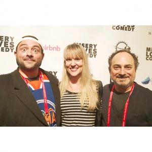 Liv von Oelreich with Kevin Pollack and Kevin Smith at Sundance 2015.