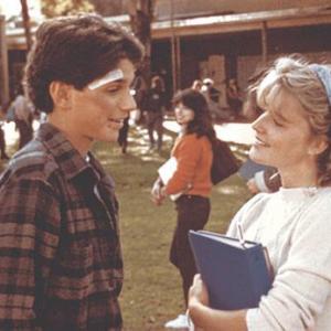 Still of Elisabeth Shue and Ralph Macchio in The Karate Kid 1984