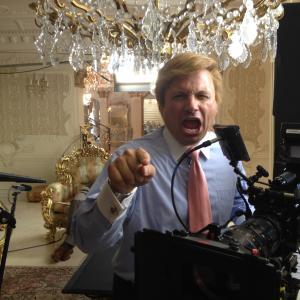 On the set of Not Another Celebrity Movie John Di Domenico as Donald Trump