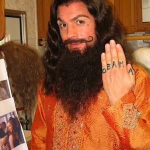In the make up trailer on the set of Disaster Movie John Di Domenico as The Love Guru