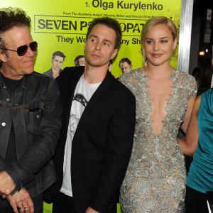 Tom Waits Sam Rockwell Linda Bright Clay and Abbie Cornish at event of Septyni psichopatai 2012