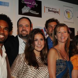 Cast of BROKEN WINDOWS 2nd Annual Cinema City Intl. Film Festival. From left: Jason Winston George, Kirstin Benson, Sara Jane Nash, Jennifer Hall