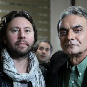 Producer Chris Robb and Actor Homayoun Ershadi on location in Iran 2012.