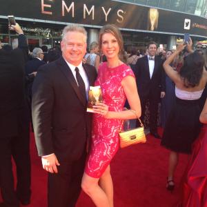 67th Primetime Emmy Awards with husband Robert Zotnowski