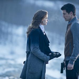 Still of Danielle Panabaker and Robbie Amell in The Flash 2014