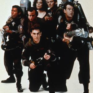 Still of Dan Aykroyd, Bill Murray, Sigourney Weaver, Harold Ramis, Ernie Hudson and Rick Moranis in Ghostbusters II (1989)