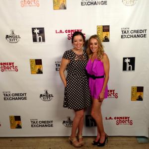 With Becca Murray at the 2014 LA Comedy Shorts Film Fest